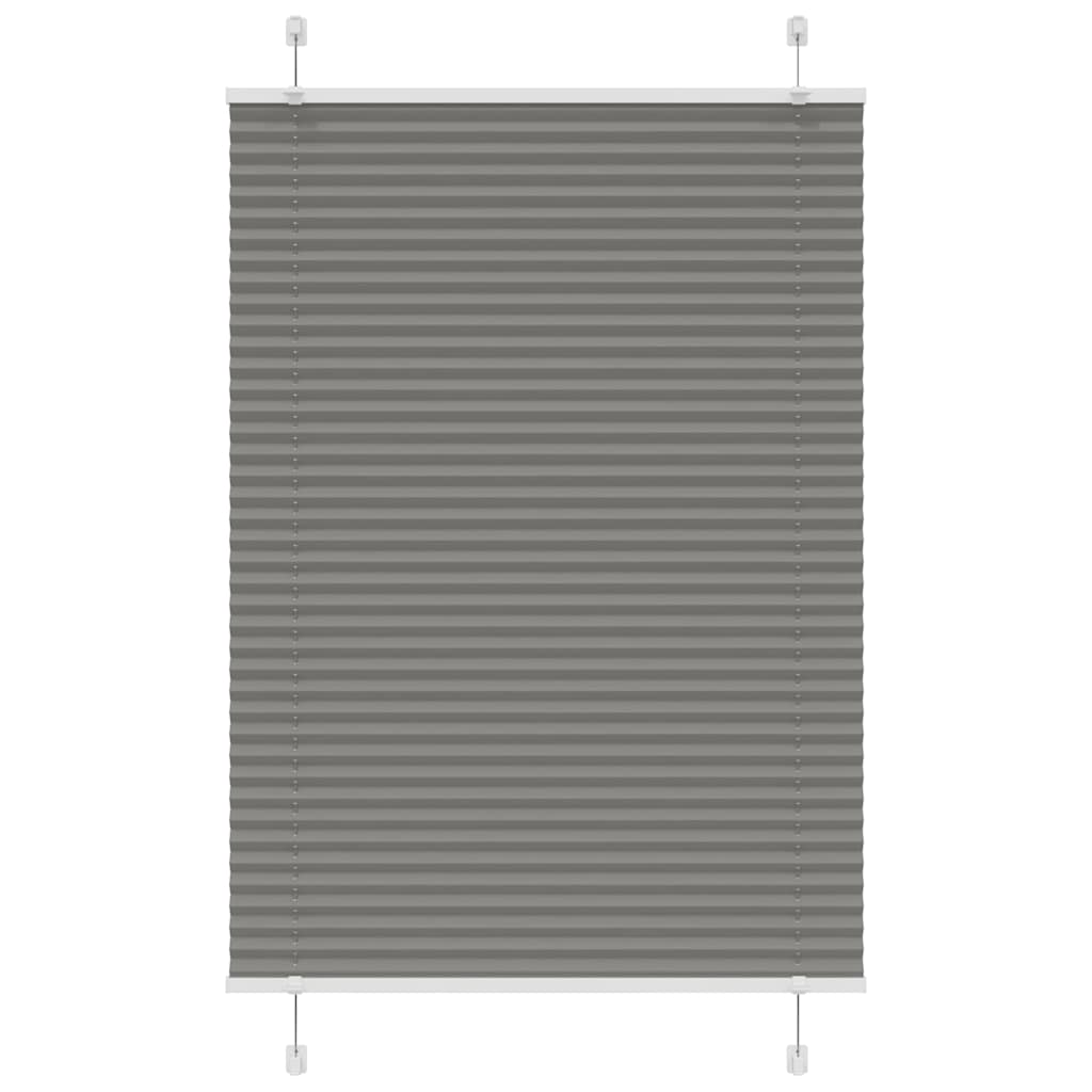 Tenda Plissettata Antracite 90x150 cm Larghezza Tessuto 89,4 cm