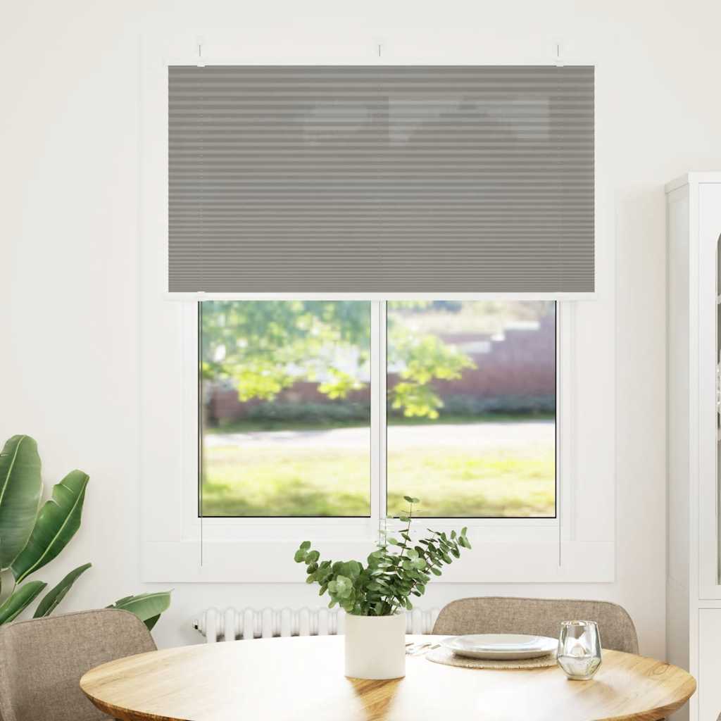 Tenda Plissettata Antracite 110x150cm Larghezza Tessuto 109,4cm