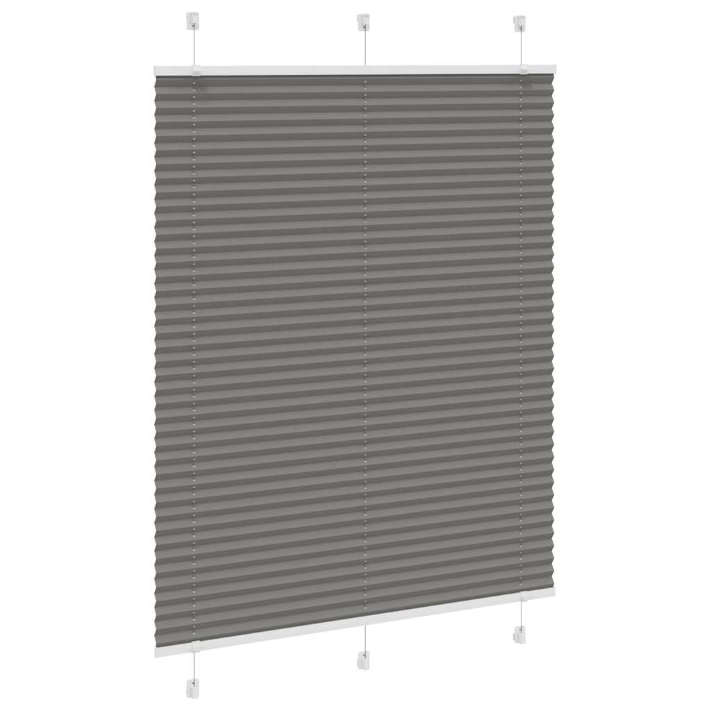 Tenda Plissettata Antracite 110x150cm Larghezza Tessuto 109,4cm