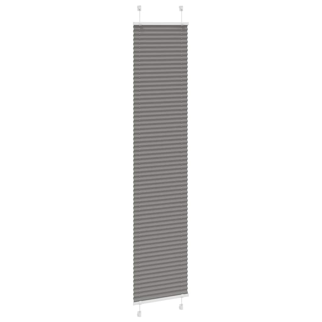 Tenda Plissettata Antracite 40x200 cm Larghezza Tessuto 39,4 cm