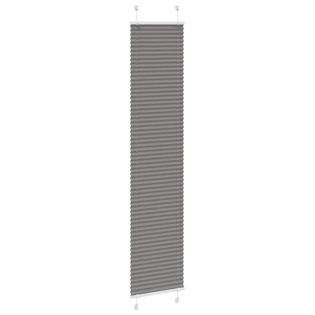 Tenda Plissettata Antracite 45x200 cm Larghezza Tessuto 44,4 cm