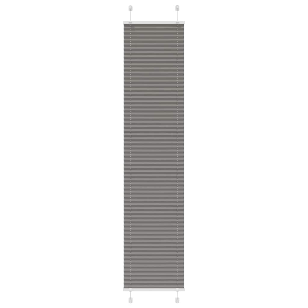 Tenda Plissettata Antracite 50x200 cm Larghezza Tessuto 49,4 cm