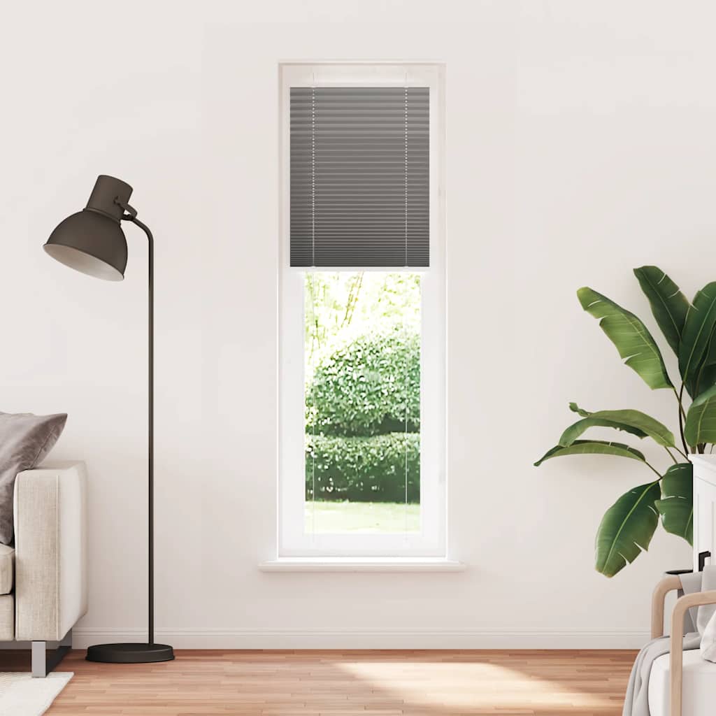 Tenda Plissettata Antracite 55x200 cm Larghezza Tessuto 54,4 cm
