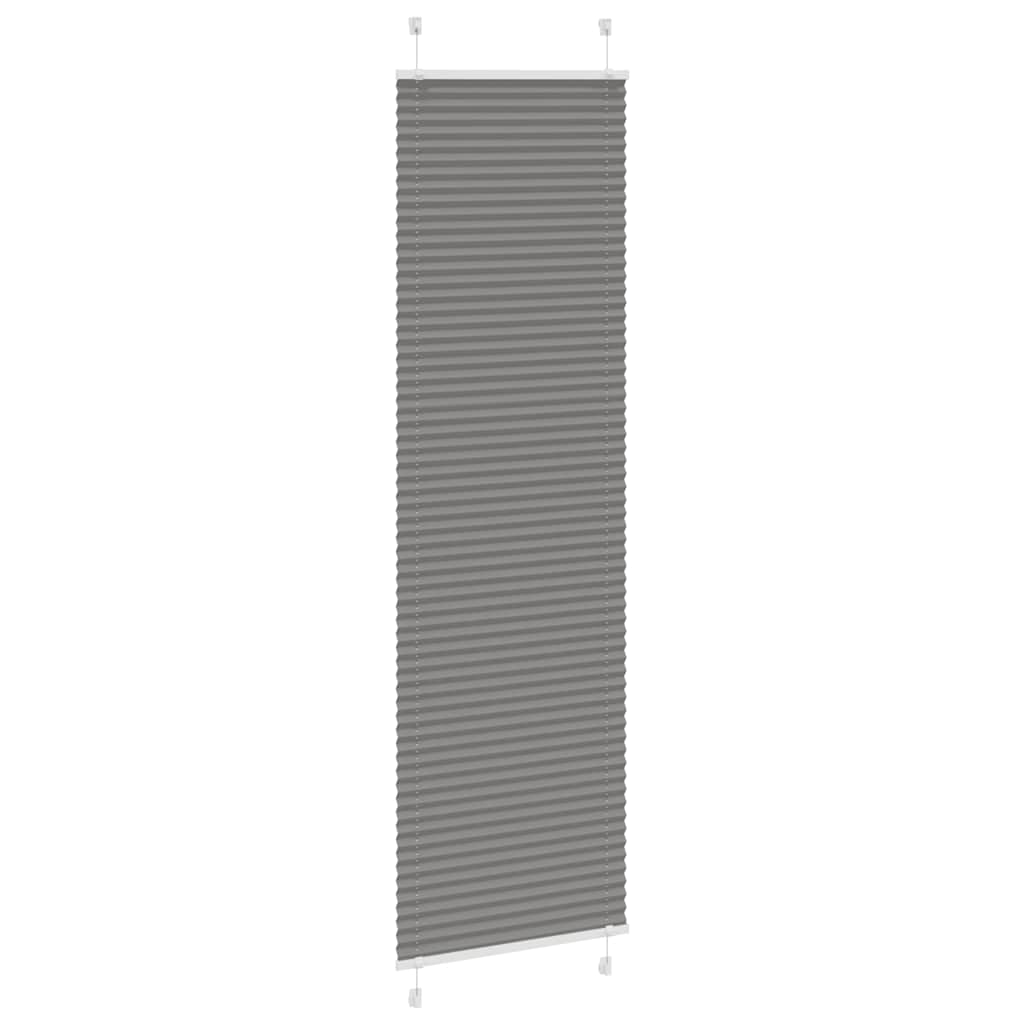 Tenda Plissettata Antracite 55x200 cm Larghezza Tessuto 54,4 cm