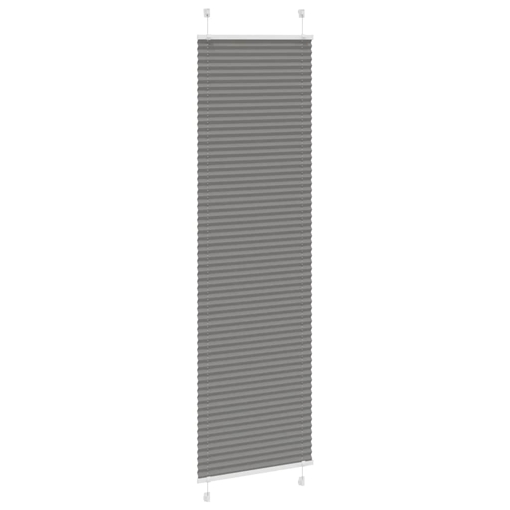 Tenda Plissettata Antracite 65x200 cm Larghezza Tessuto 64,4 cm