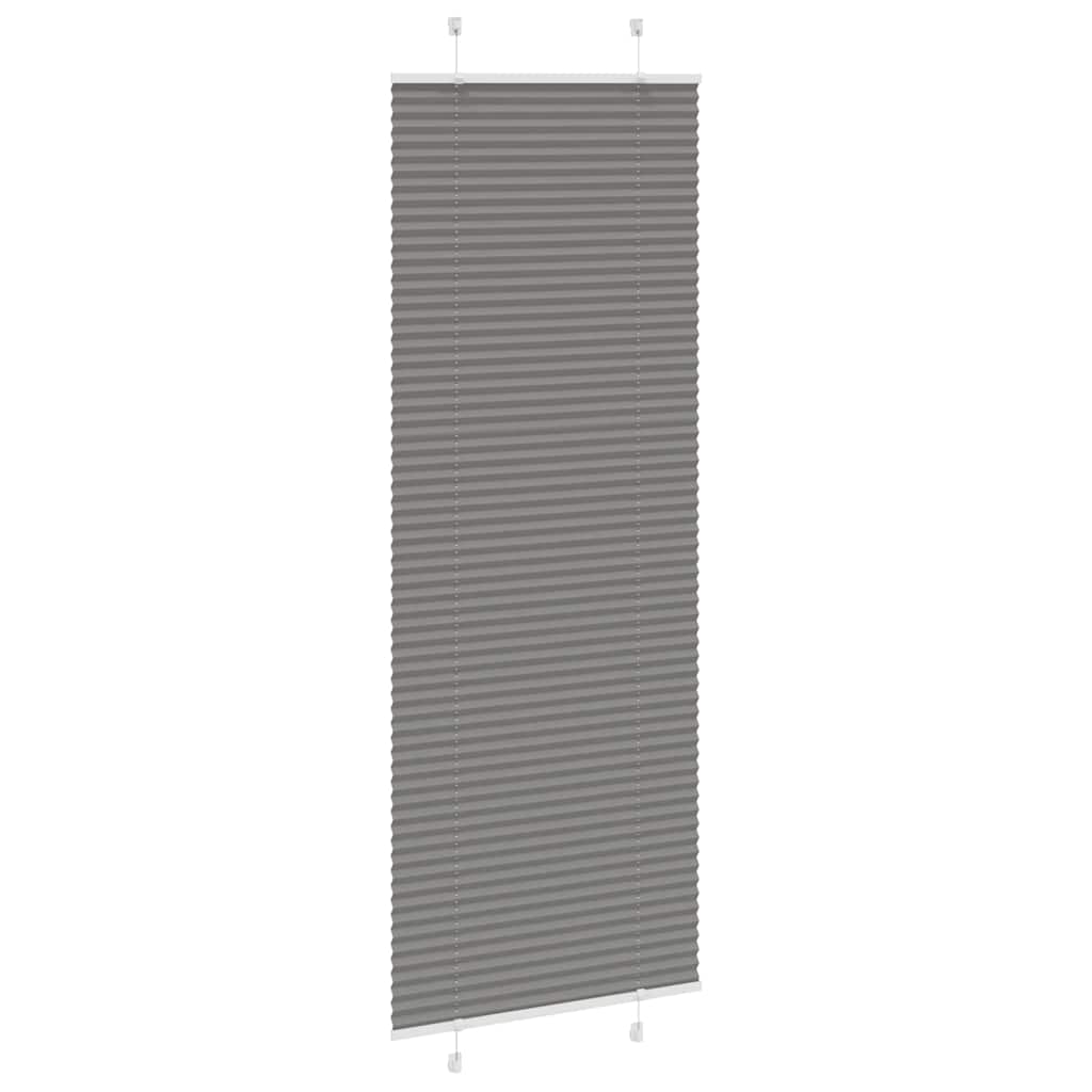 Tenda Plissettata Antracite 70x200 cm Larghezza Tessuto 69,4 cm