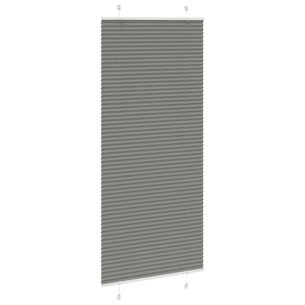 Tenda Plissettata Antracite 90x200 cm Larghezza Tessuto 89,4 cm