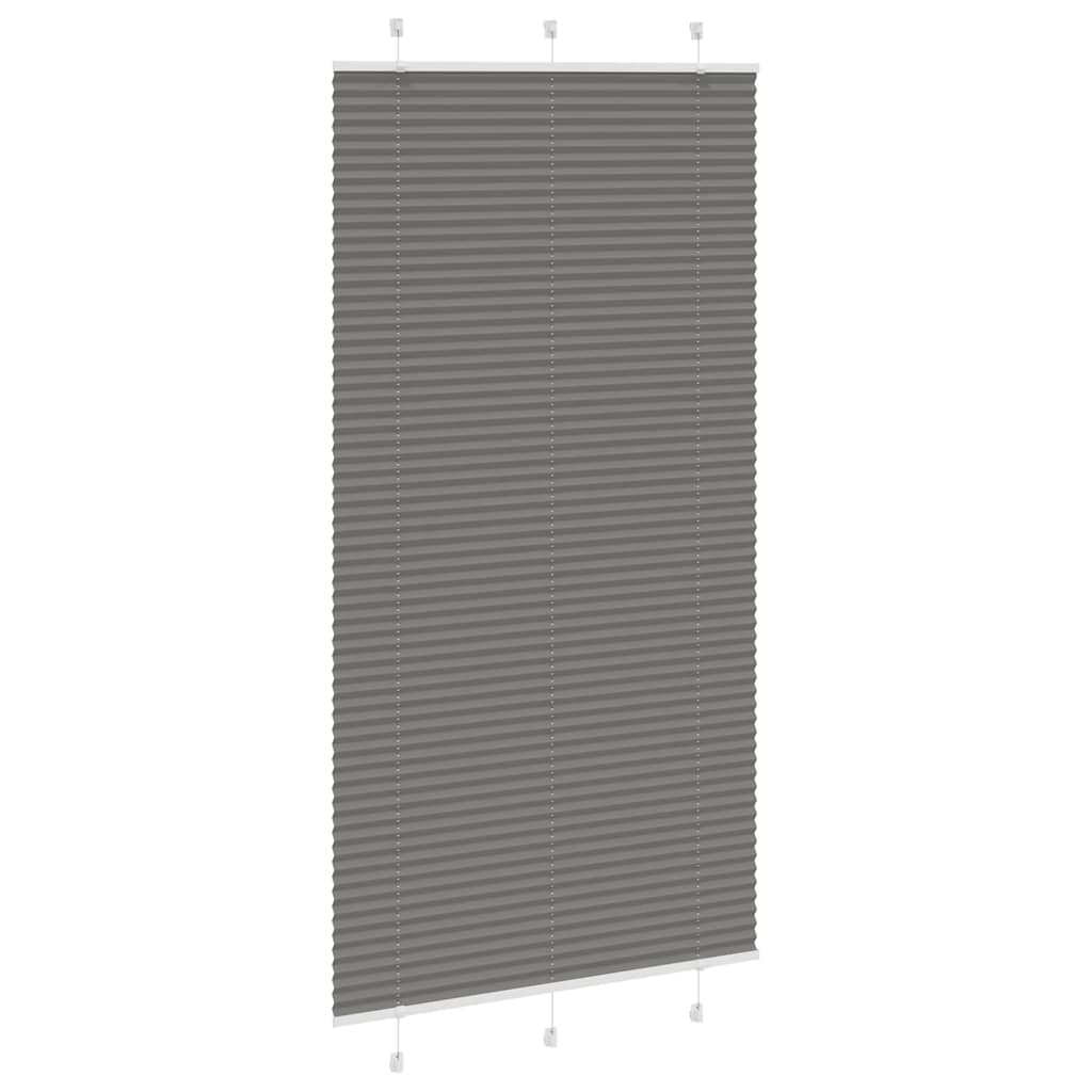 Tenda Plissettata Antracite 110x200cm Larghezza Tessuto 109,4cm