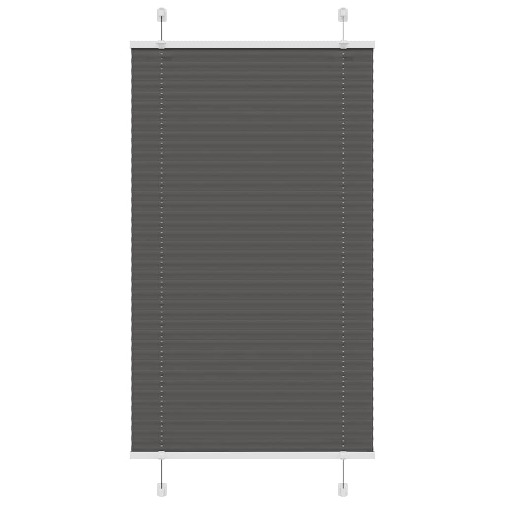 Tenda Plissettata Nera 70x100 cm Larghezza Tessuto 69,4 cm
