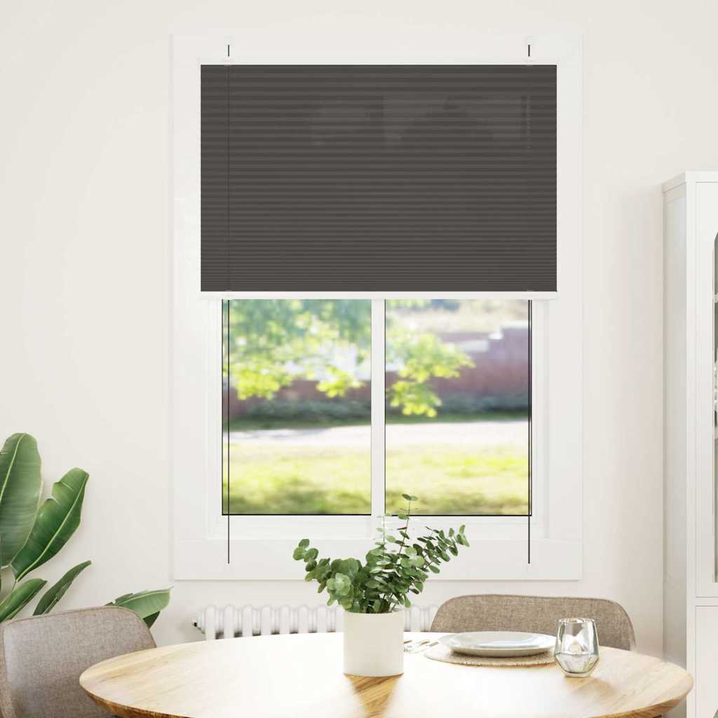 Tenda Plissettata Nera 90x100 cm Larghezza Tessuto 89,4 cm