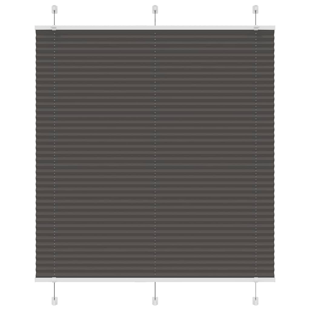 Tenda Plissettata Nera 115x100 cm Larghezza Tessuto 114,4 cm