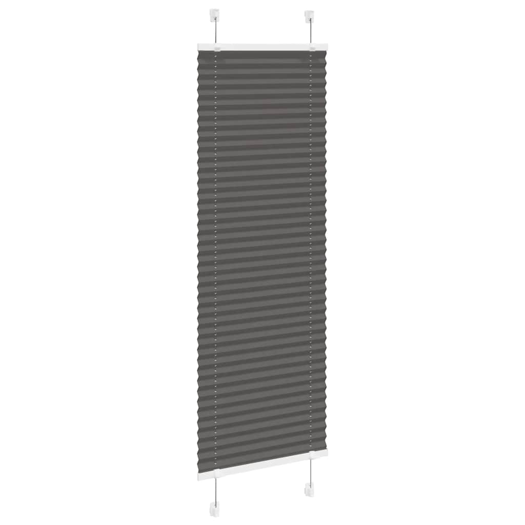 Tenda Plissettata Nera 40x150 cm Larghezza Tessuto 39,4 cm