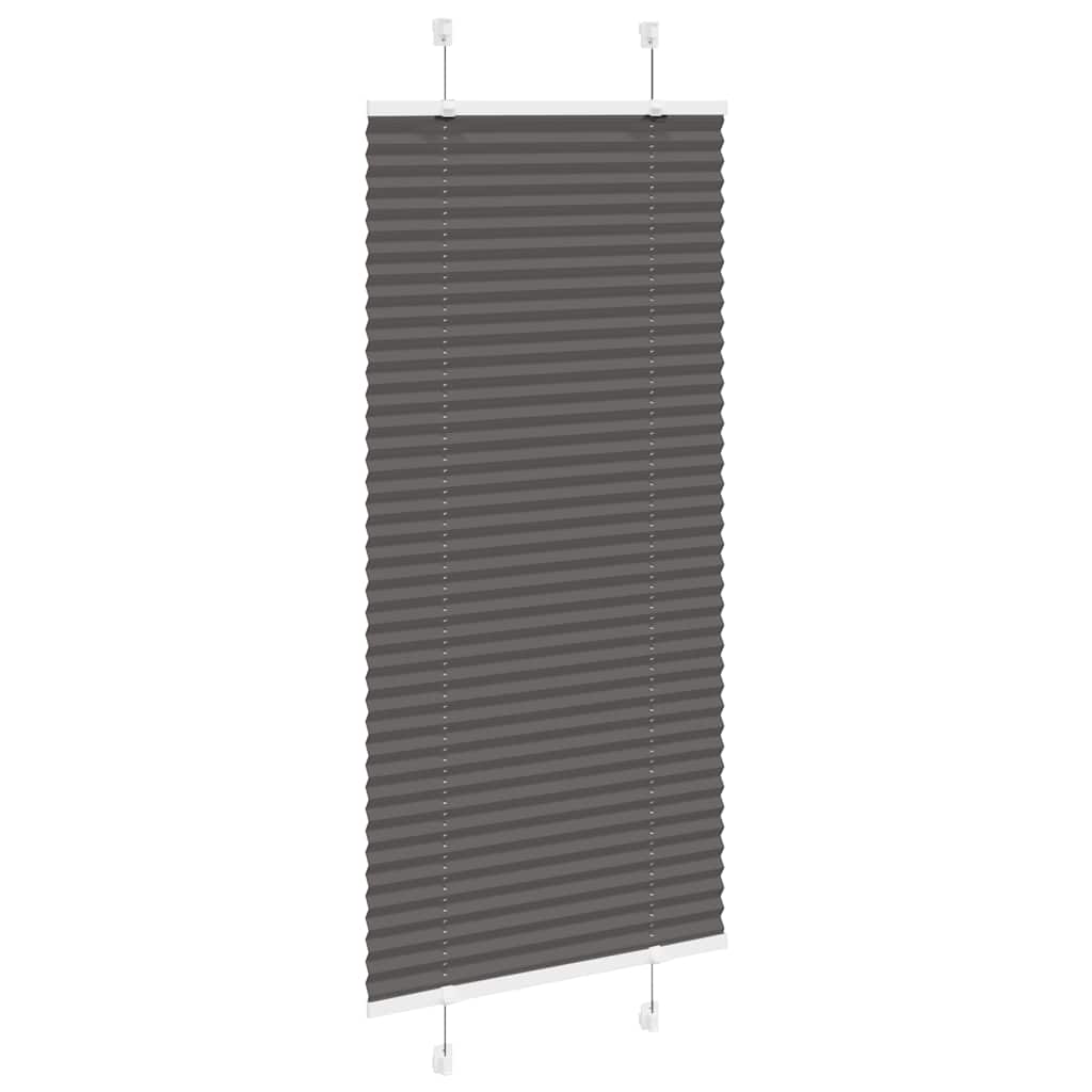 Tenda Plissettata Nera 60x150 cm Larghezza Tessuto 59,4 cm