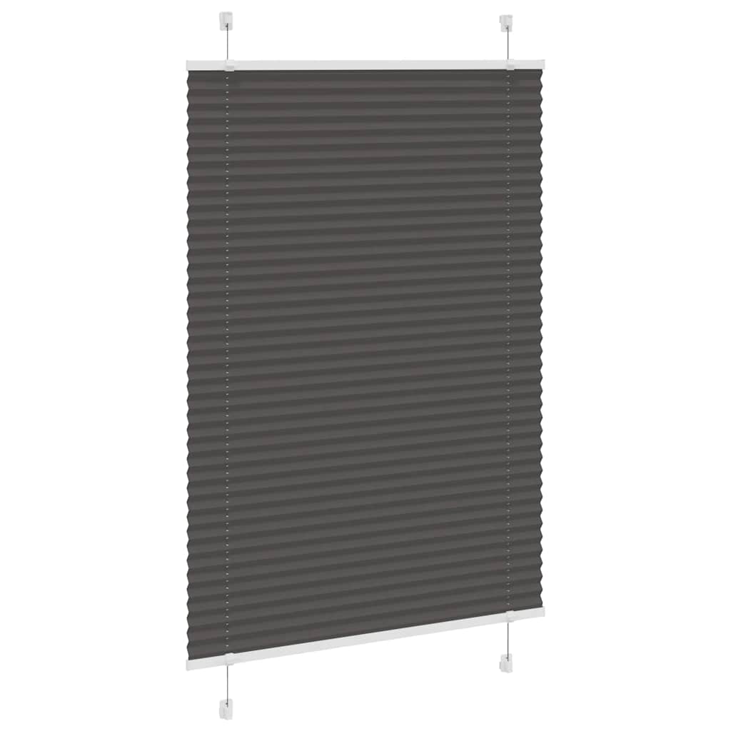 Tenda Plissettata Nera 100x150 cm Larghezza Tessuto 99,4 cm