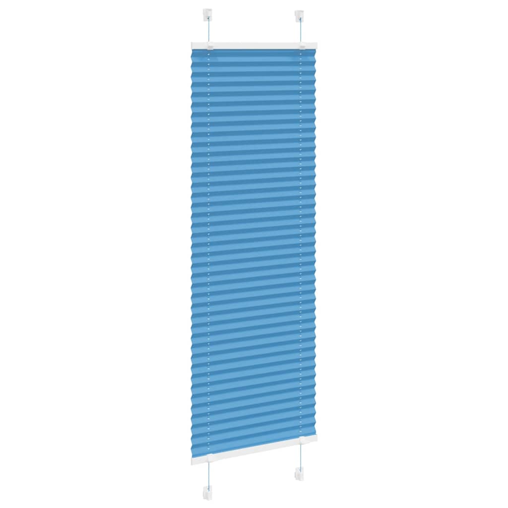 Tenda Plissettata Blu 45x100 cm Larghezza Tessuto 44,4 cm