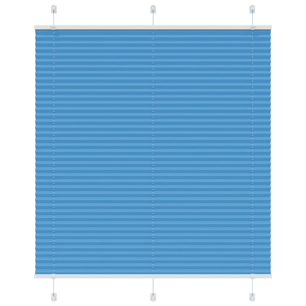 Tenda Plissettata Blu 120x100 cm Larghezza Tessuto 119,4 cm