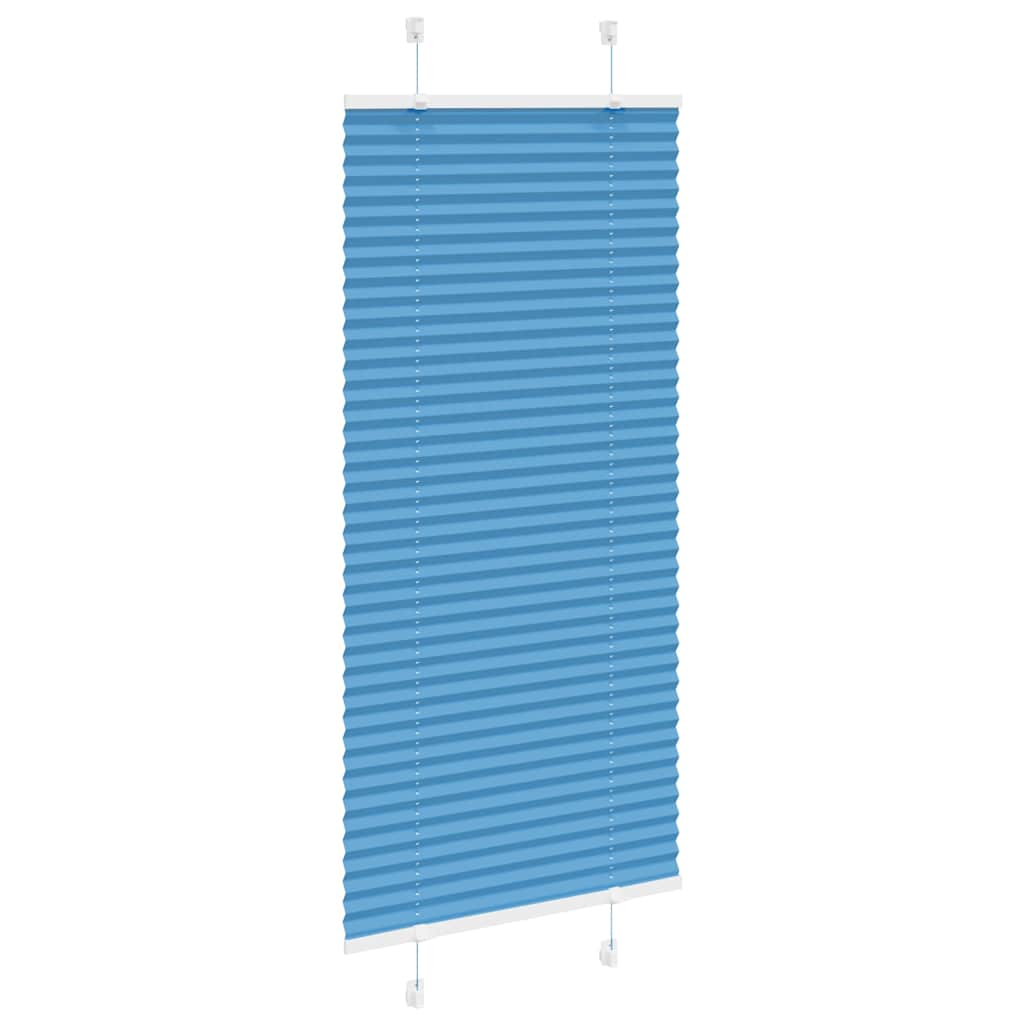 Tenda Plissettata Blu 55x150 cm Larghezza Tessuto 54,4 cm