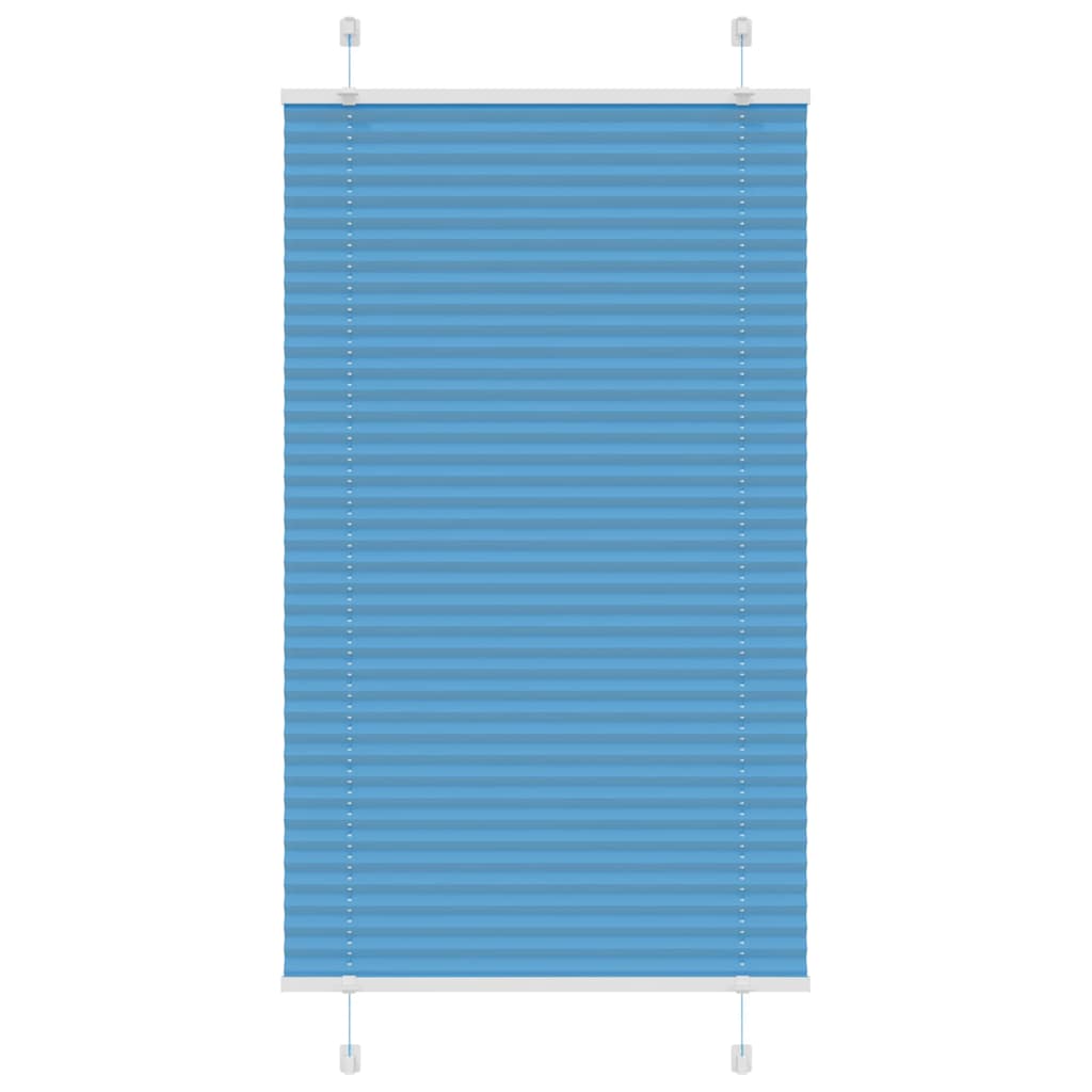 Tenda Plissettata Blu 70x150 cm Larghezza Tessuto 69,4 cm