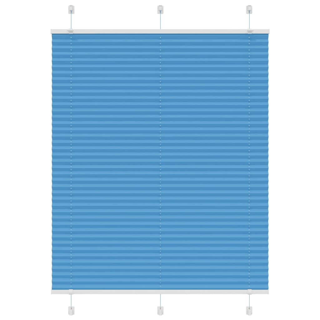 Tenda Plissettata Blu 105x150 cm Larghezza Tessuto 104,4 cm