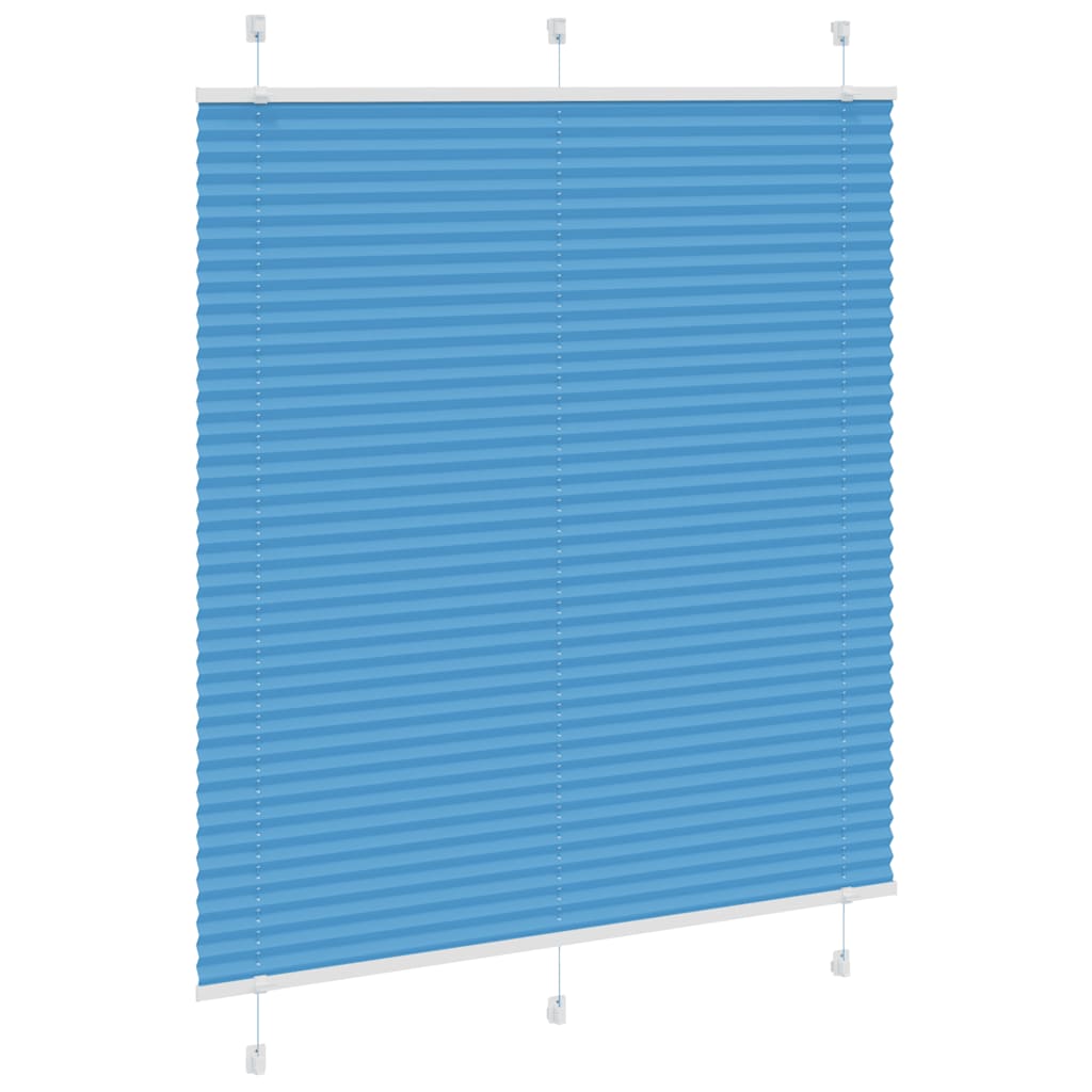 Tenda Plissettata Blu 120x150 cm Larghezza Tessuto 119,4 cm