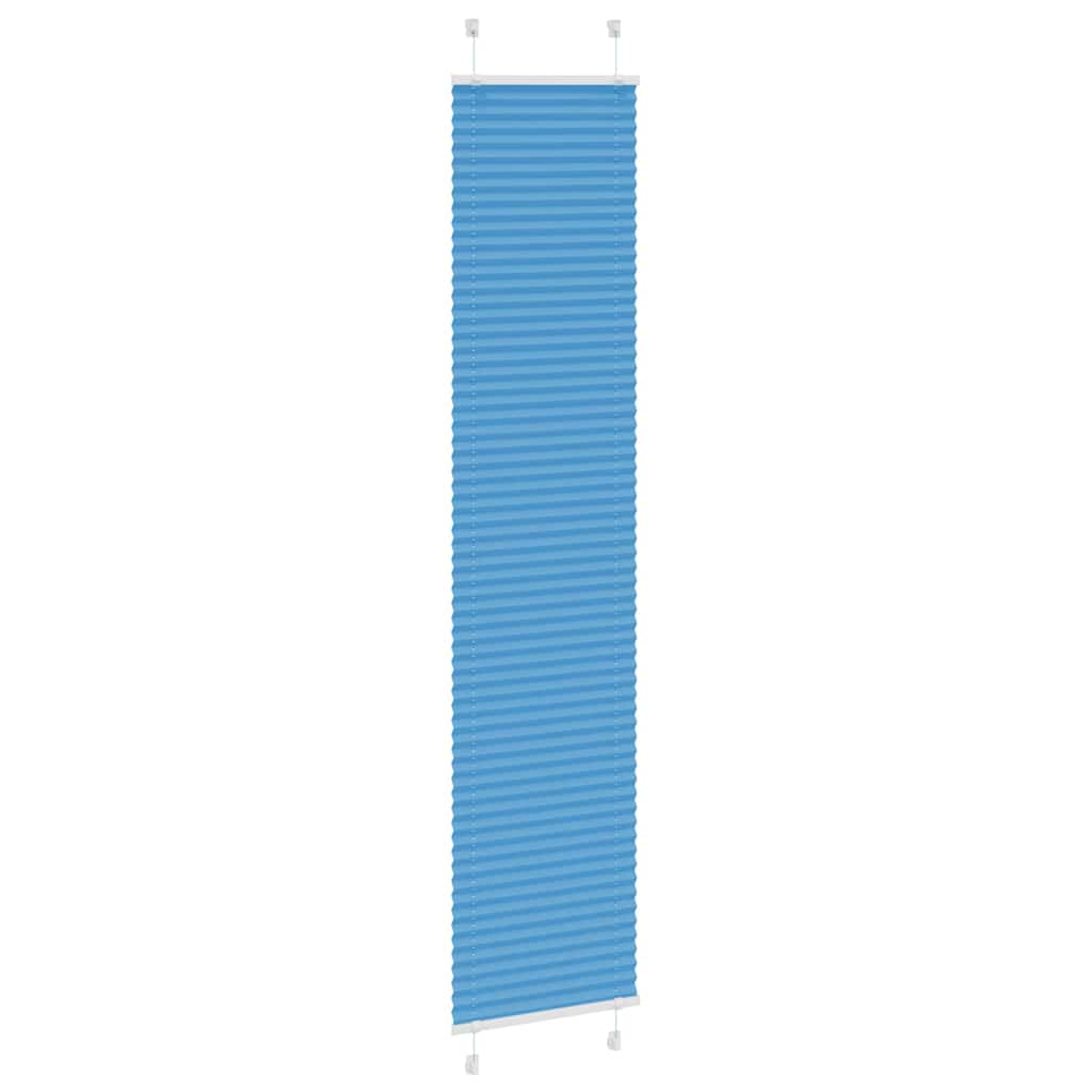 Tenda Plissettata Blu 40x200 cm Larghezza Tessuto 39,4 cm