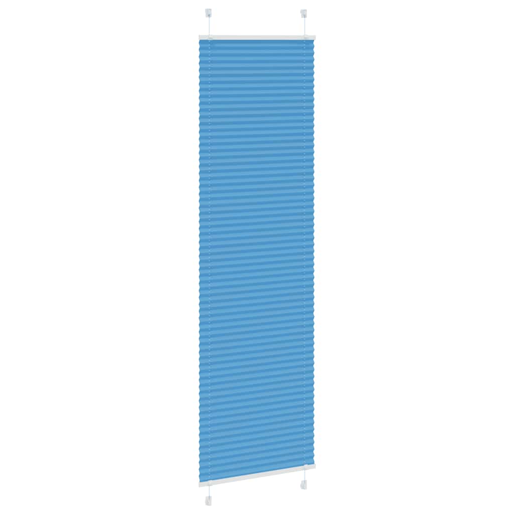 Tenda Plissettata Blu 55x200 cm Larghezza Tessuto 54,4 cm