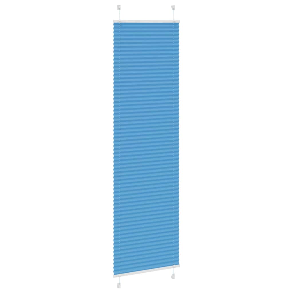 Tenda Plissettata Blu 65x200 cm Larghezza Tessuto 64,4 cm
