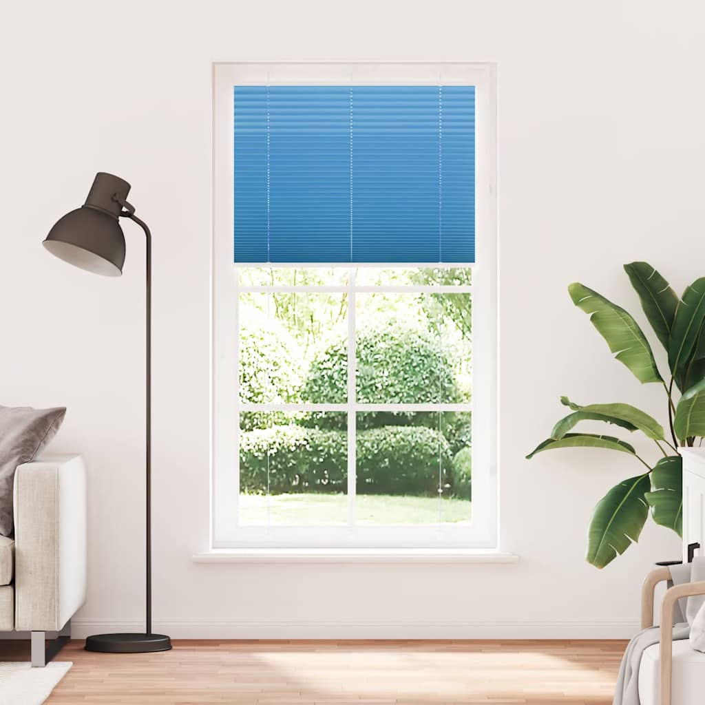 Tenda Plissettata Blu 105x200 cm Larghezza Tessuto 104,4 cm