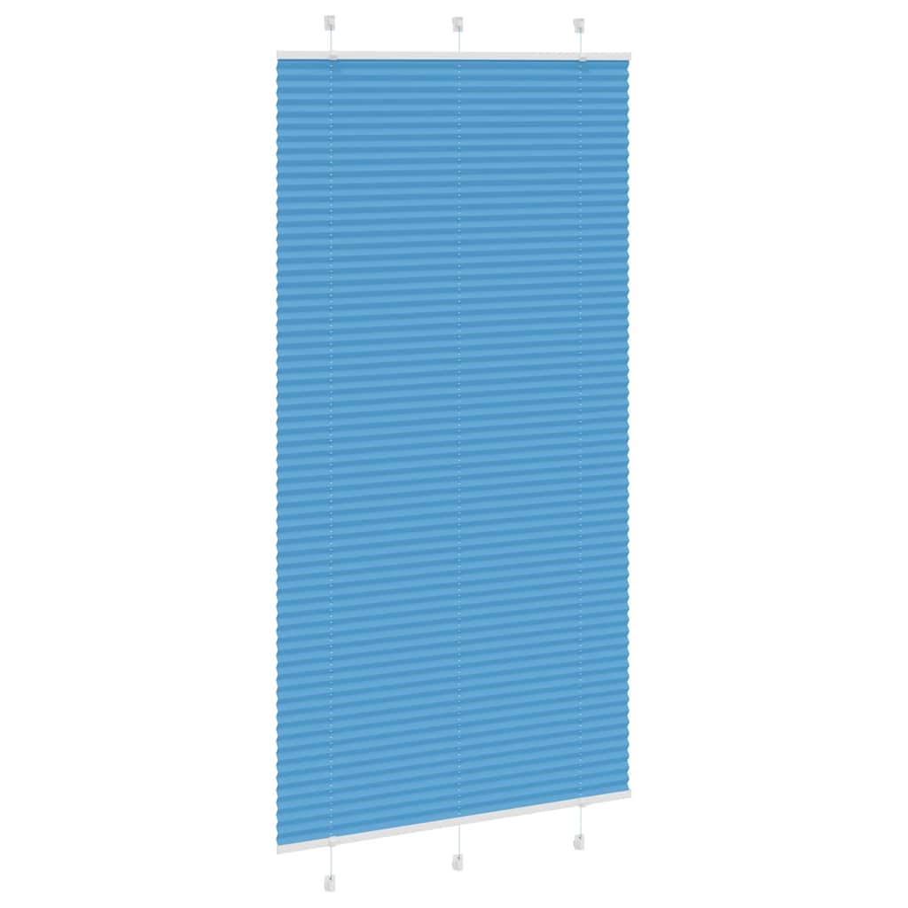 Tenda Plissettata Blu 110x200 cm Larghezza Tessuto 109,4 cm