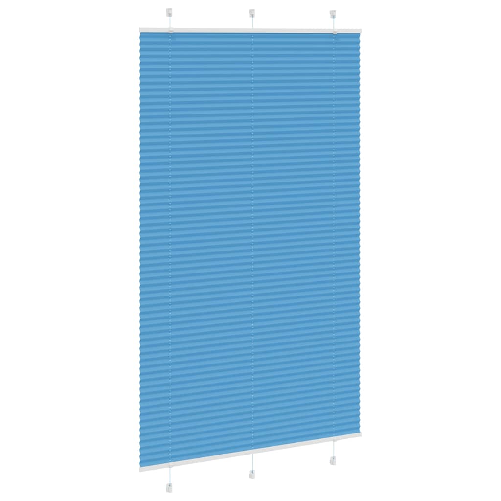 Tenda Plissettata Blu 115x200 cm Larghezza Tessuto 114,4 cm