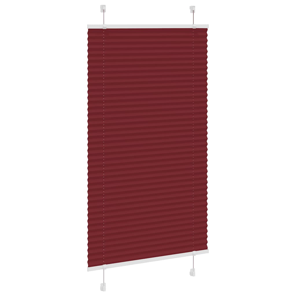 Tenda Plissettata Rosso Bordeaux 70x100 cm Larghezza Tessuto