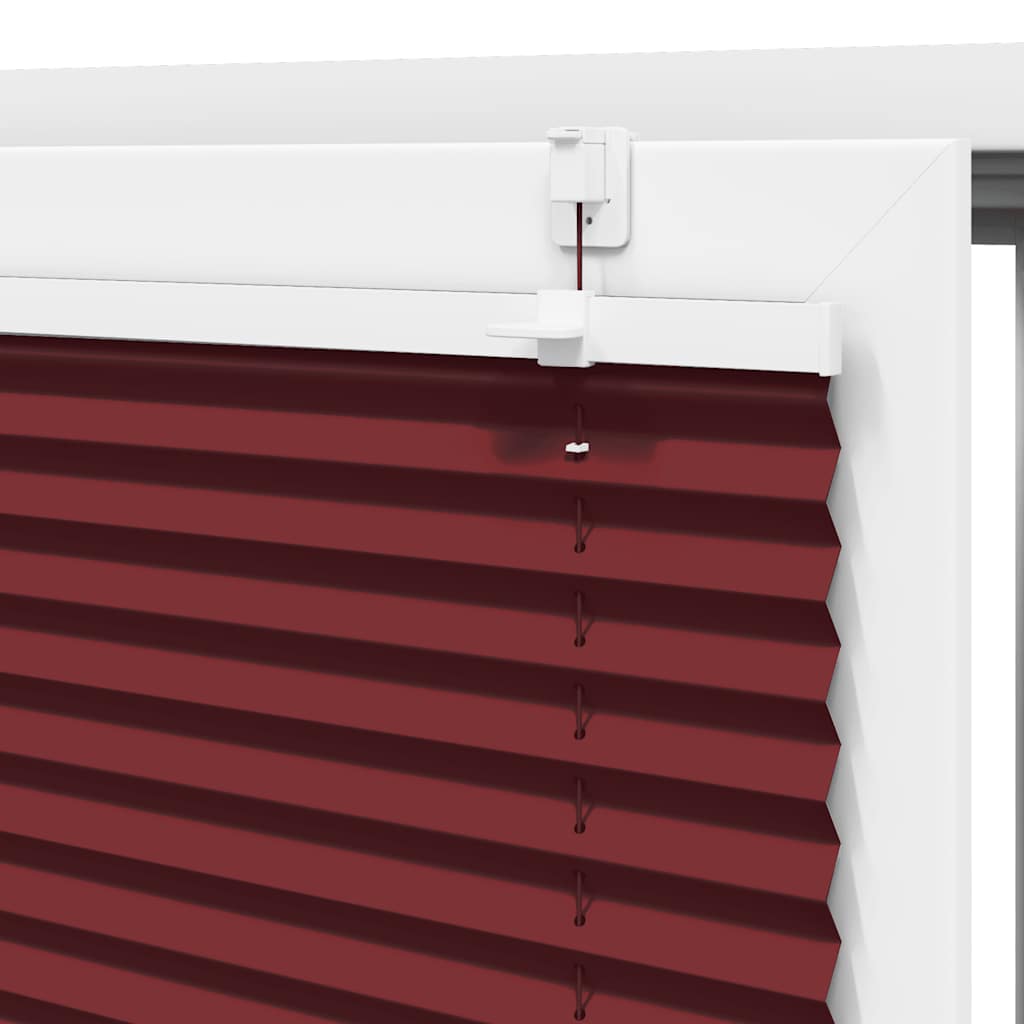 Tenda Plissettata Rosso Bordeaux 70x100 cm Larghezza Tessuto