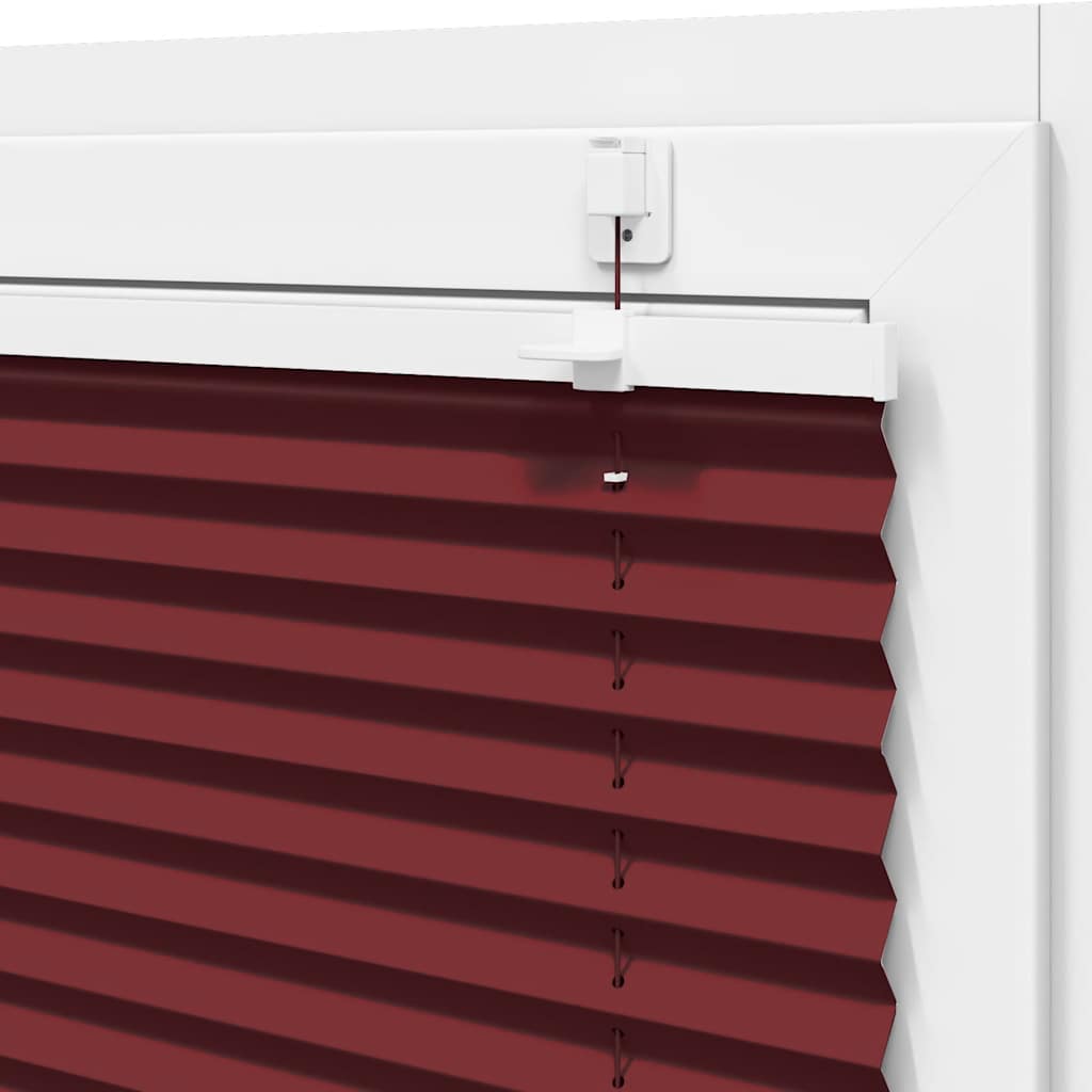 Tenda Plissettata Rosso Bordeaux 55x150 cm Larghezza Tessuto