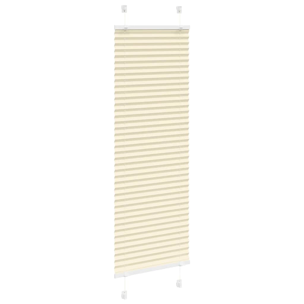 Tenda Plissettata Crema 45x100 cm Larghezza Tessuto 44,4 cm
