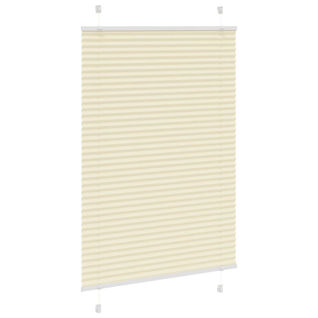 Tenda Plissettata Crema 85x100 cm Larghezza Tessuto 84,4 cm