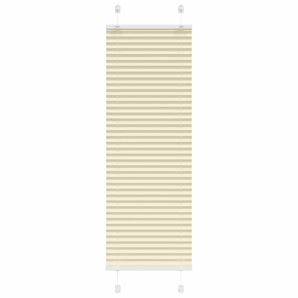 Tenda Plissettata Crema 45x150 cm Larghezza Tessuto 44,4 cm