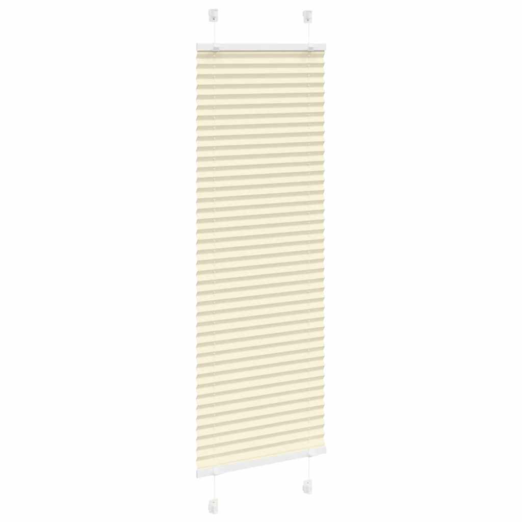 Tenda Plissettata Crema 50x150 cm Larghezza Tessuto 49,4 cm