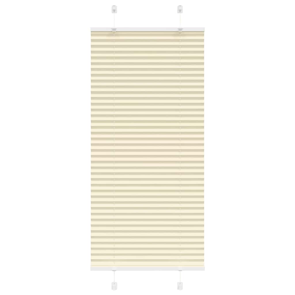 Tenda Plissettata Crema 55x150 cm Larghezza Tessuto 54,4 cm