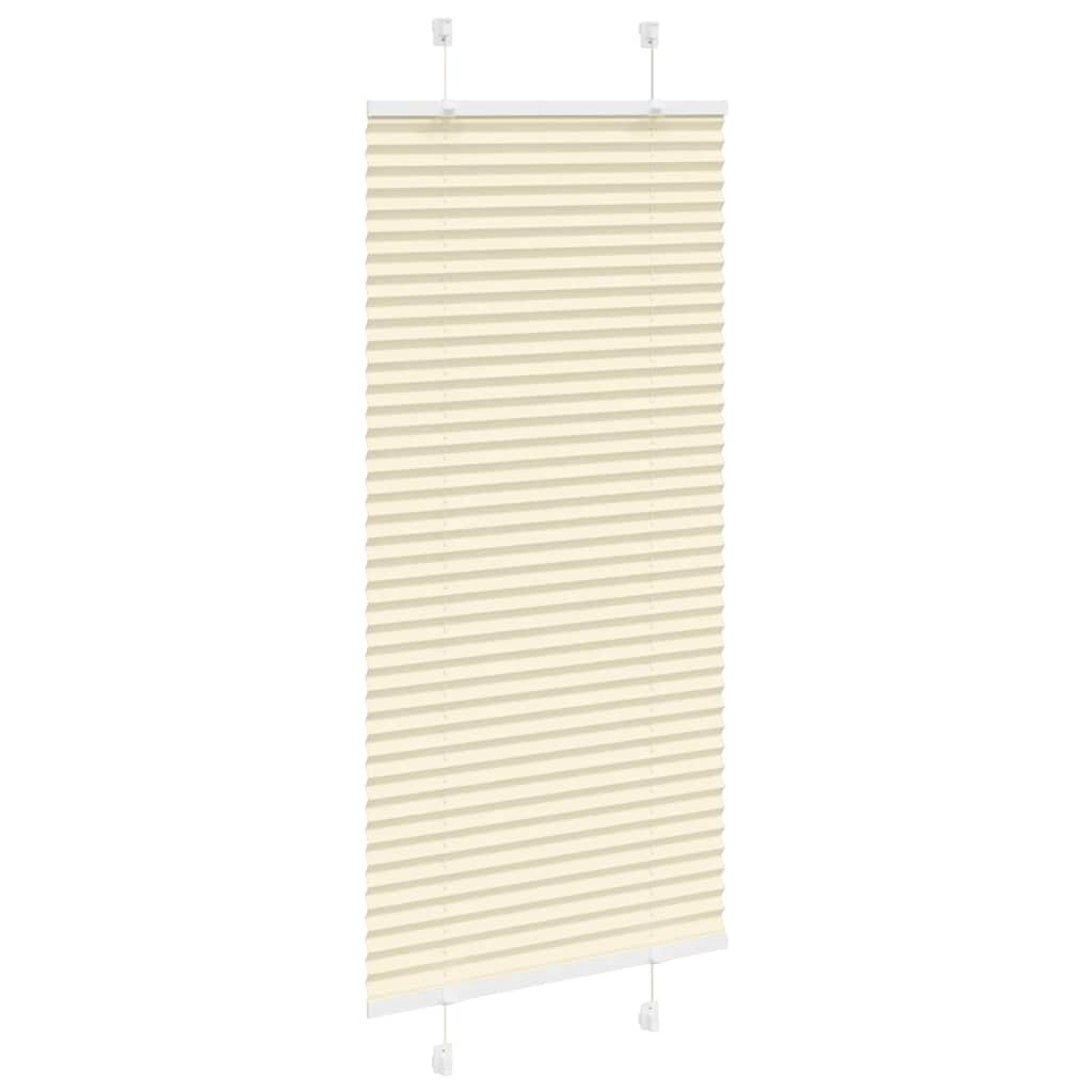 Tenda Plissettata Crema 55x150 cm Larghezza Tessuto 54,4 cm