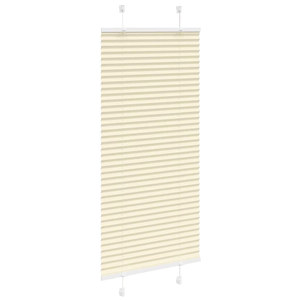 Tenda Plissettata Crema 65x150 cm Larghezza Tessuto 64,4 cm