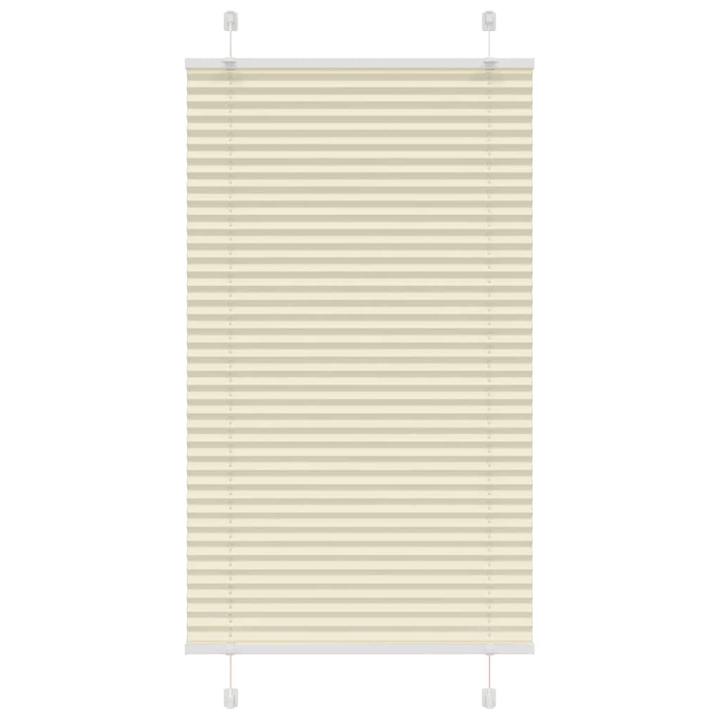 Tenda Plissettata Crema 75x150 cm Larghezza Tessuto 74,4 cm