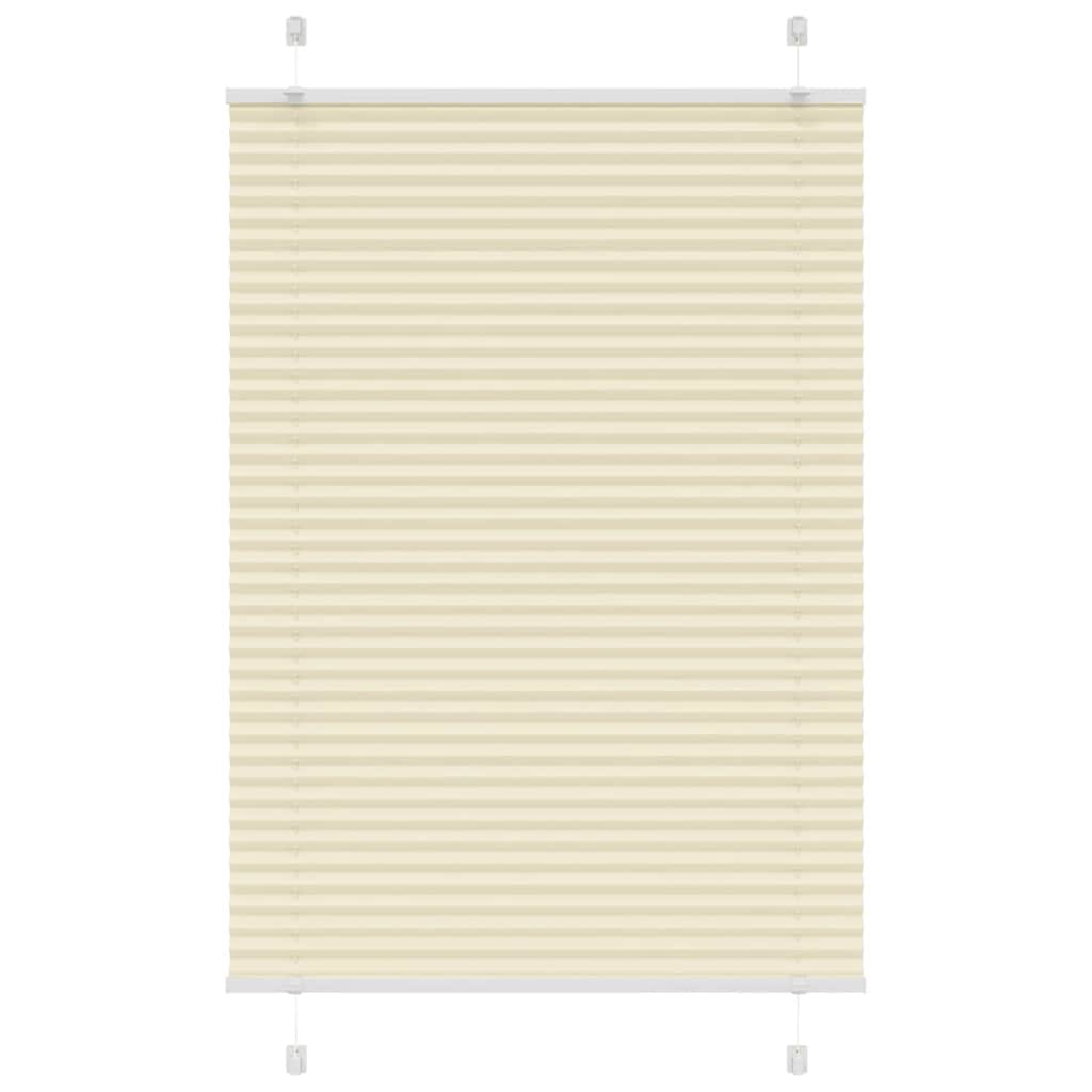 Tenda Plissettata Crema 85x150 cm Larghezza Tessuto 84,4 cm