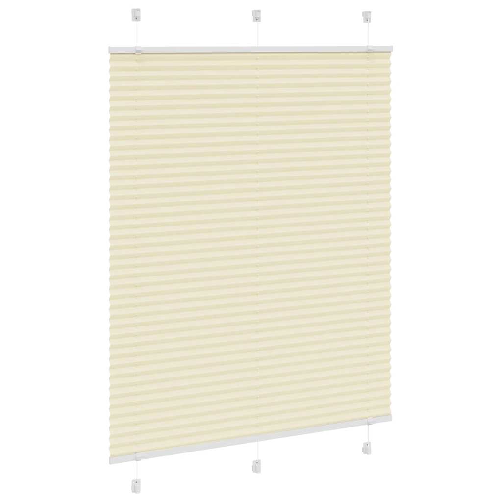 Tenda Plissettata Crema 105x150 cm Larghezza Tessuto 104,4 cm