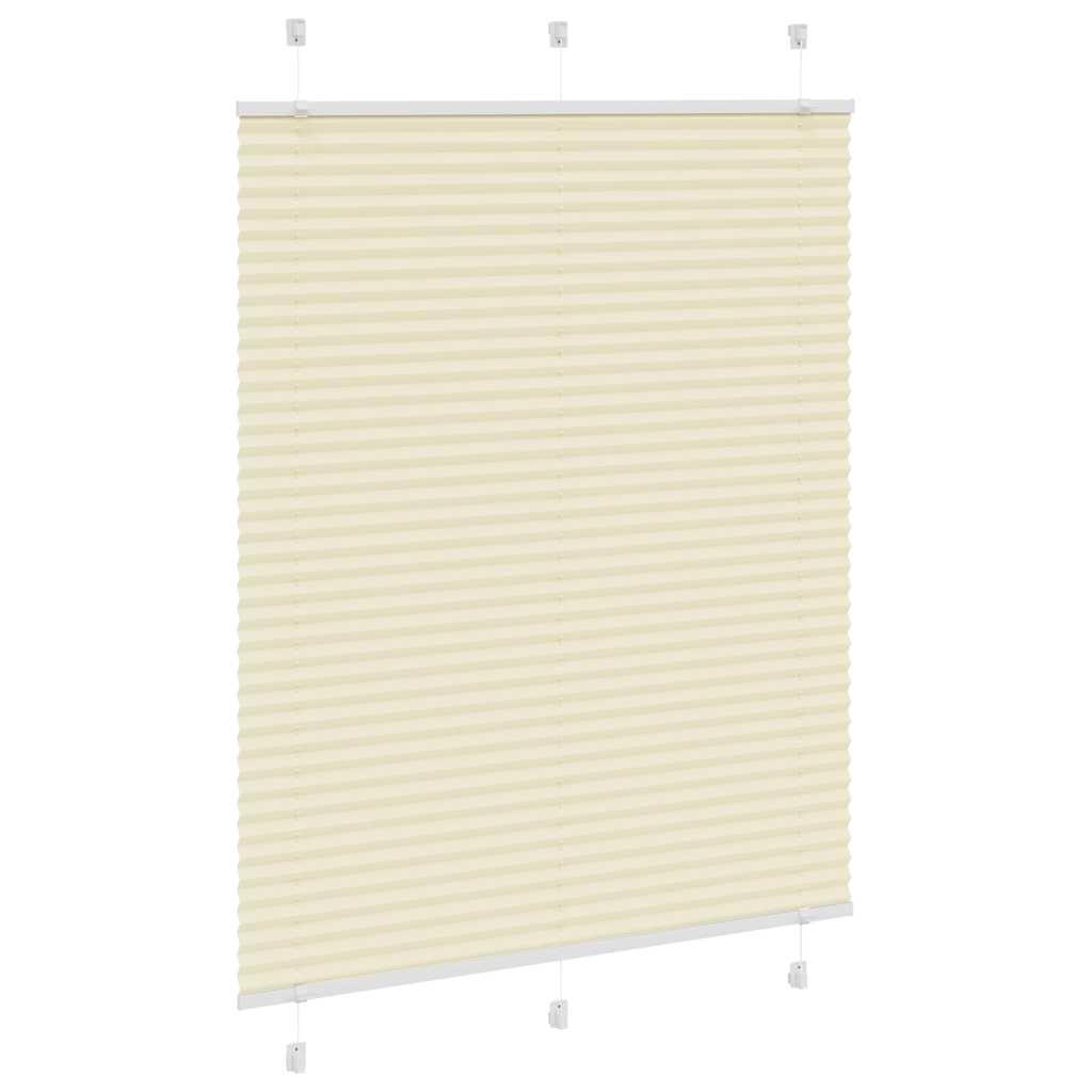Tenda Plissettata Crema 110x150 cm Larghezza Tessuto 109,4 cm