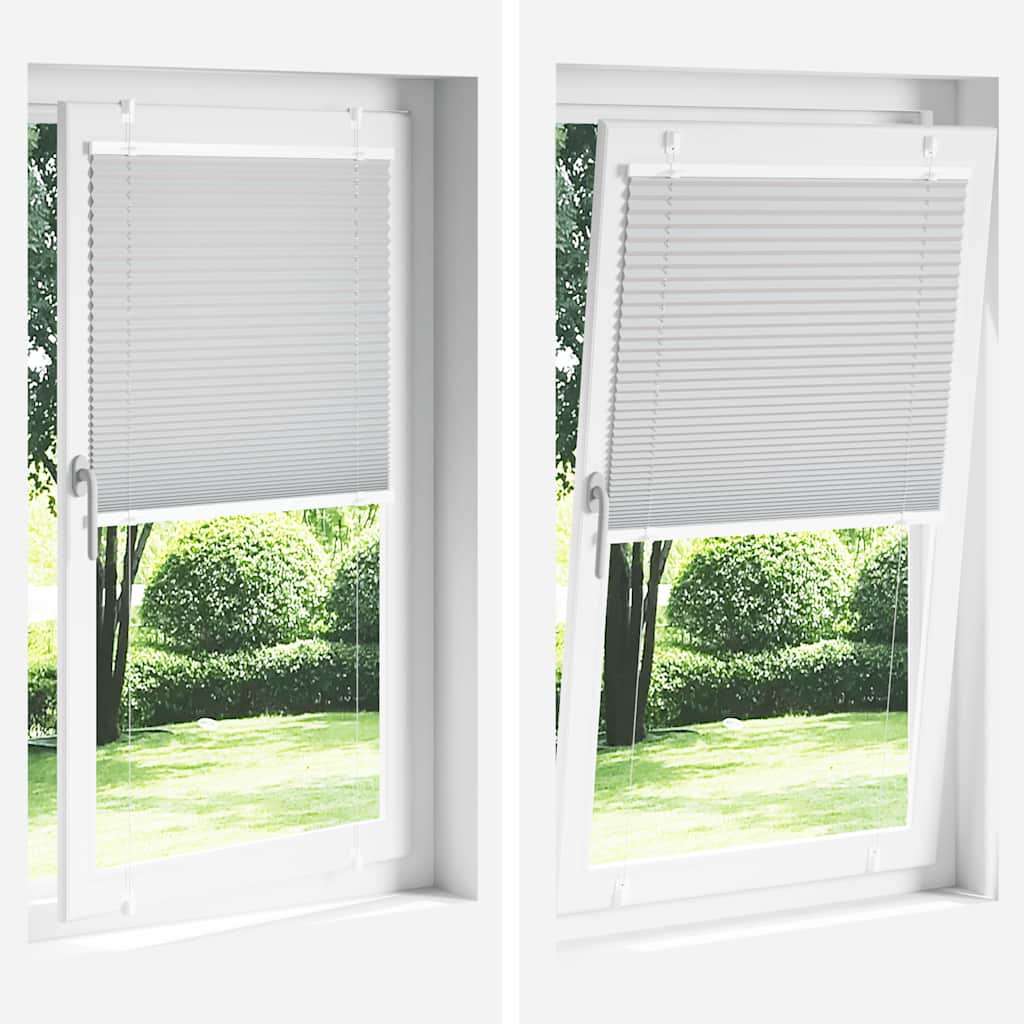Tenda Plissettata Crema 115x150 cm Larghezza Tessuto 114,4 cm