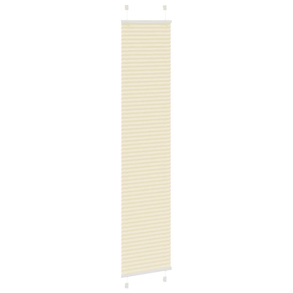 Tenda Plissettata Crema 45x200 cm Larghezza Tessuto 44,4 cm