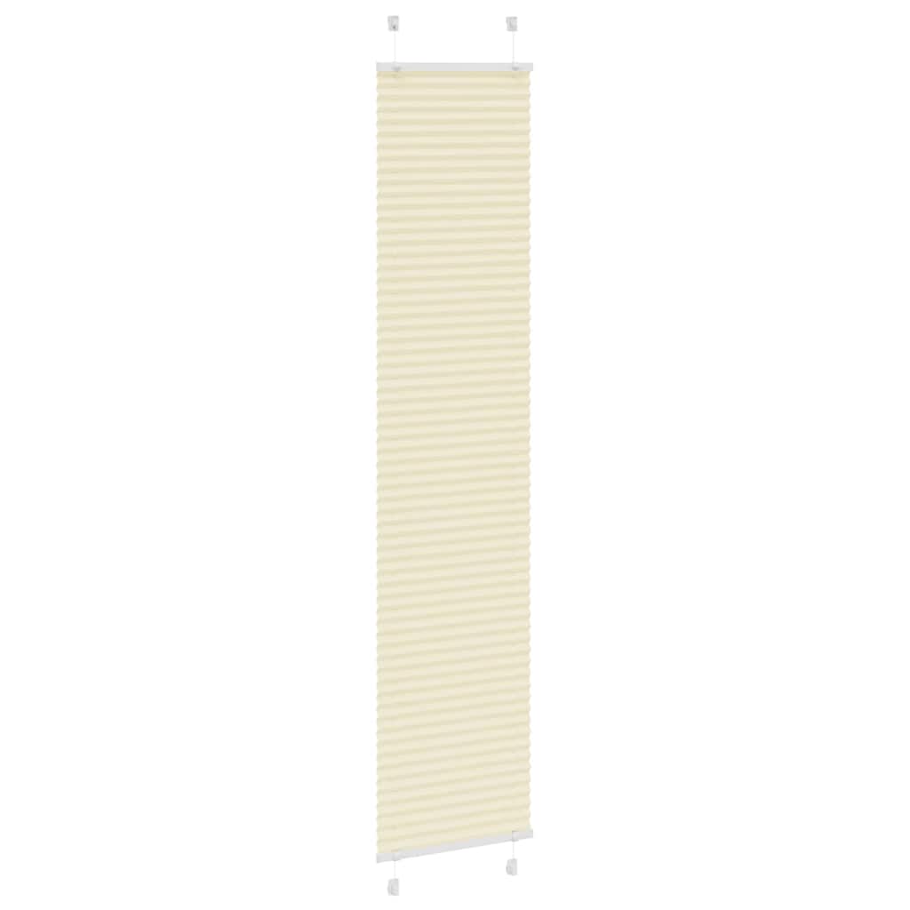 Tenda Plissettata Crema 50x200 cm Larghezza Tessuto 49,4 cm