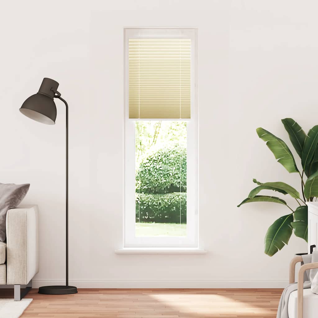 Tenda Plissettata Crema 55x200 cm Larghezza Tessuto 54,4 cm