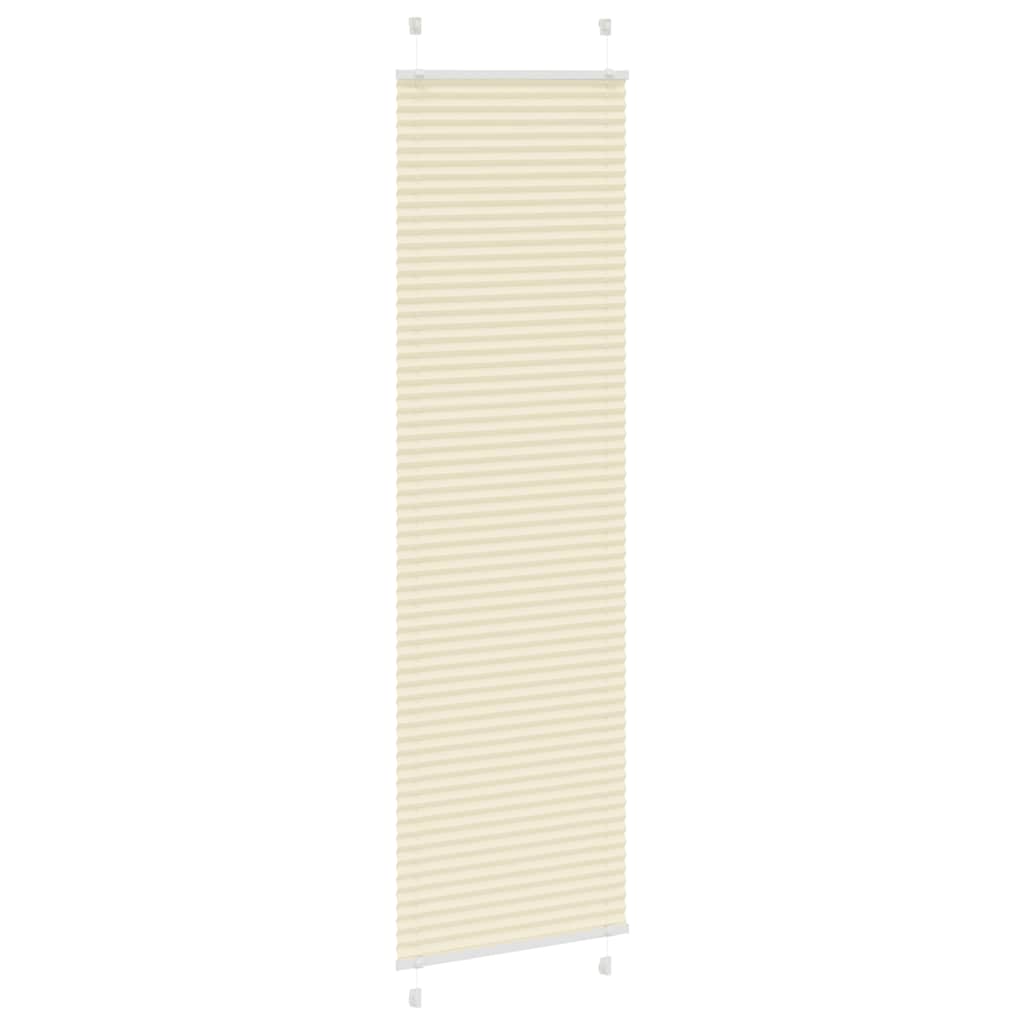 Tenda Plissettata Crema 55x200 cm Larghezza Tessuto 54,4 cm