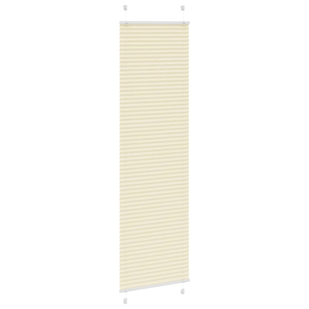 Tenda Plissettata Crema 60x200 cm Larghezza Tessuto 59,4 cm